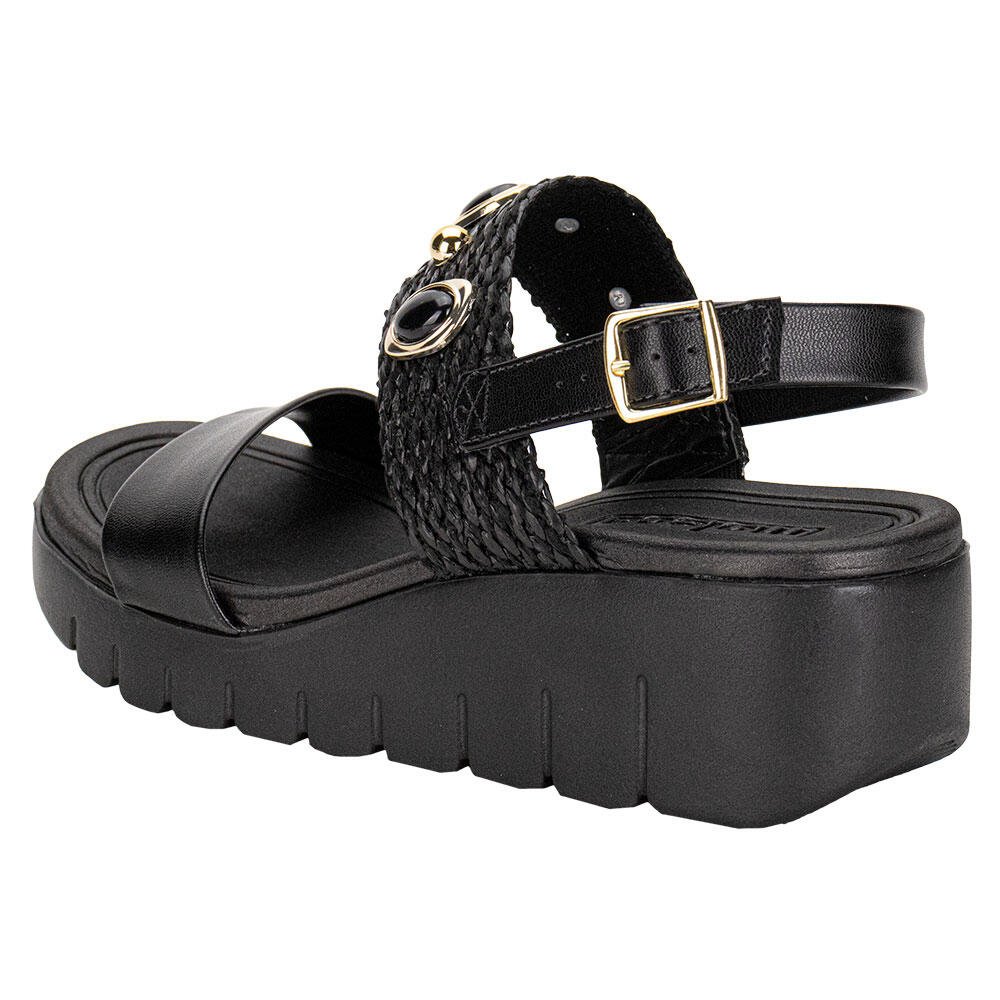 SANDÁLIA FEMININA ANABELA MOLECA 5536110 Preto 3