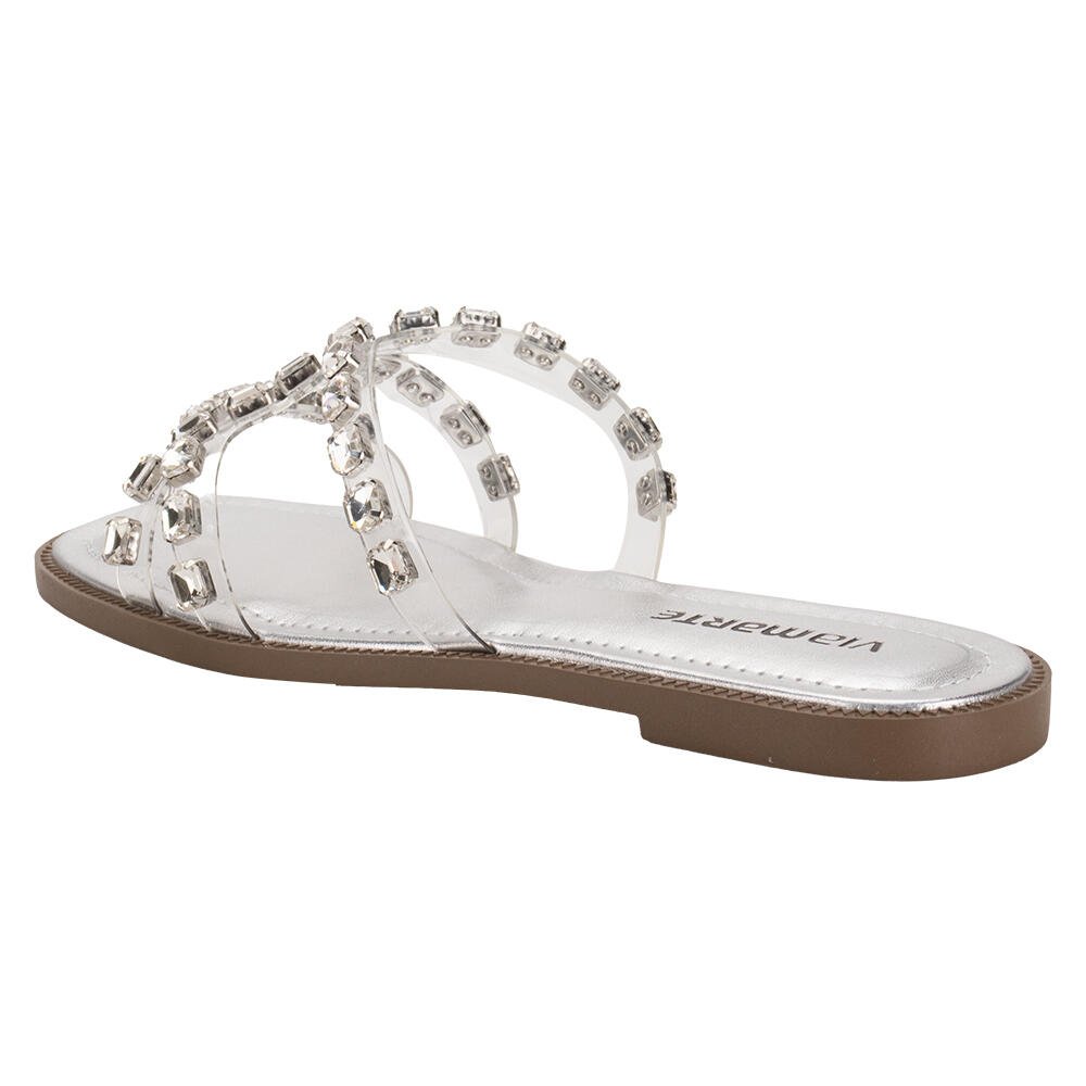 TAMANCO FEMININO FLAT VIA MARTE 291008 Prata 4