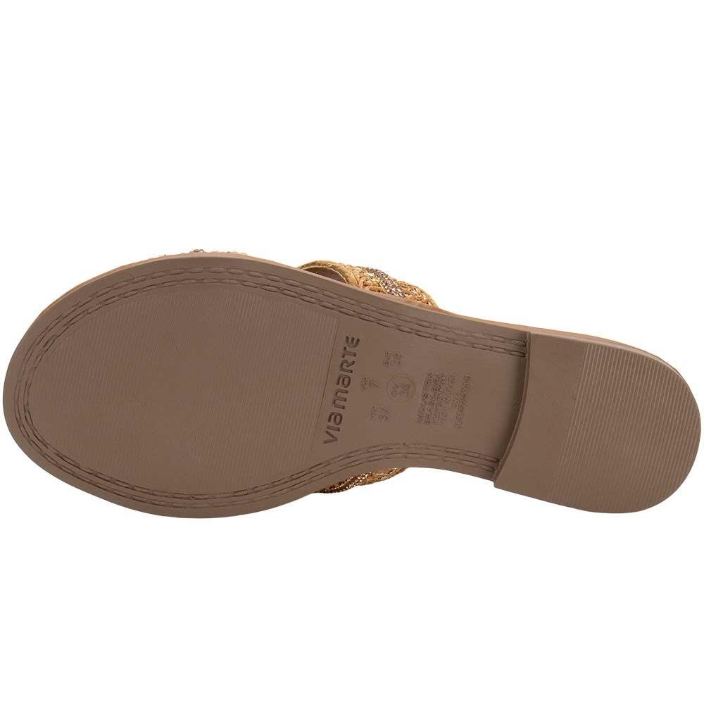 TAMANCO FEMININO FLAT VIA MARTE 308001 Bege 4