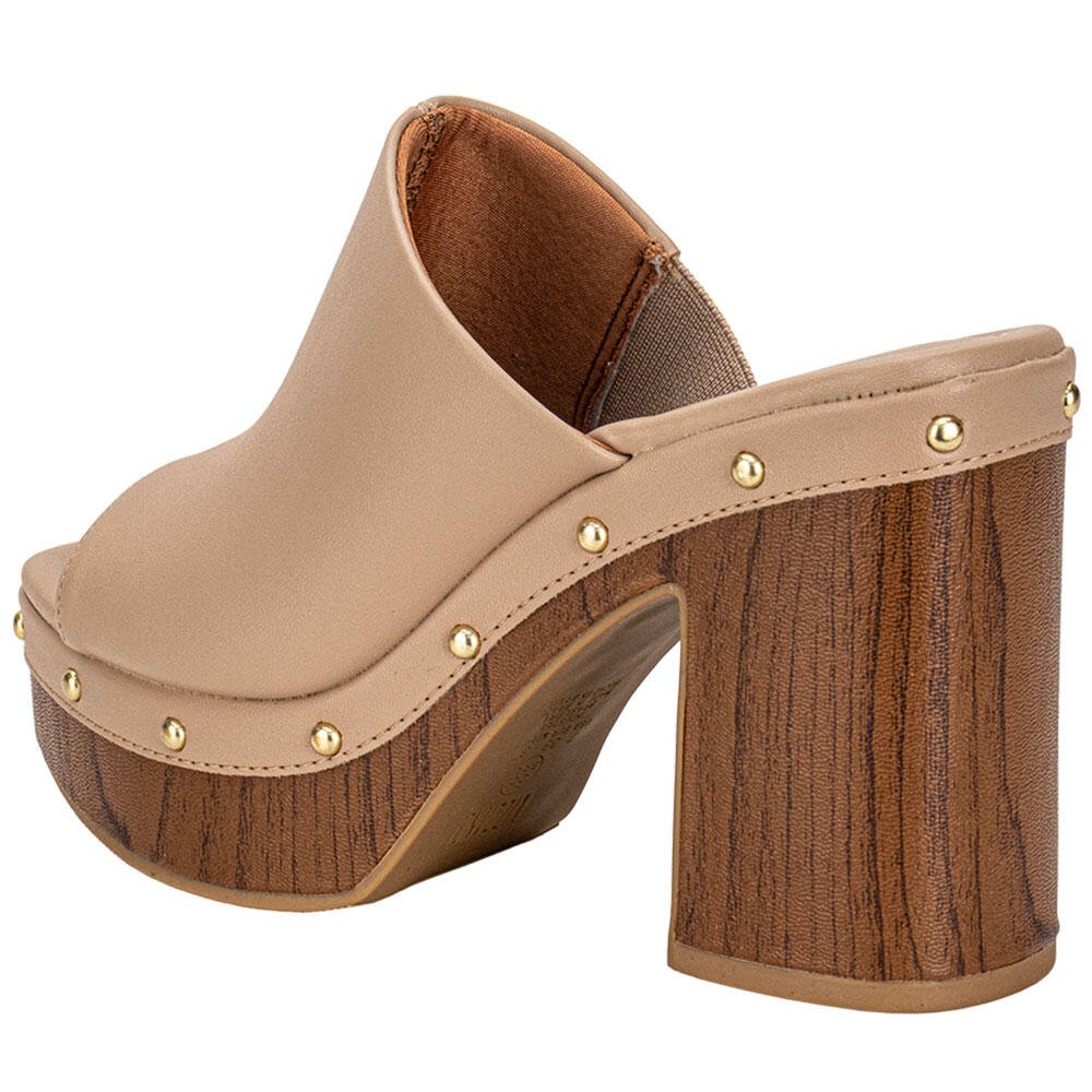 TAMANCO FEMININO SALTO GROSSO VIZZANO 6541205 Bege 3