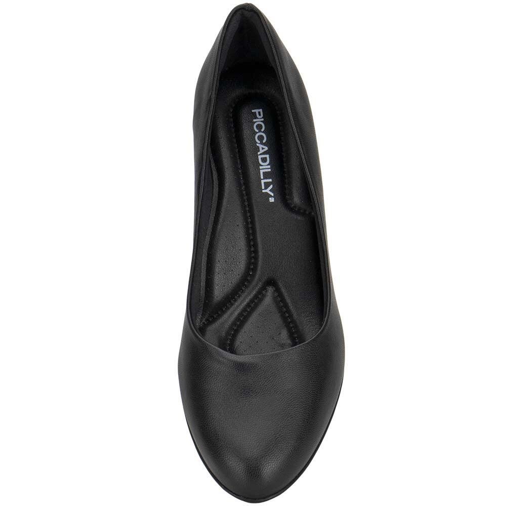 SCARPIN FEMININO SALTO GROSSO PICCADILLY 703001 Preto 5