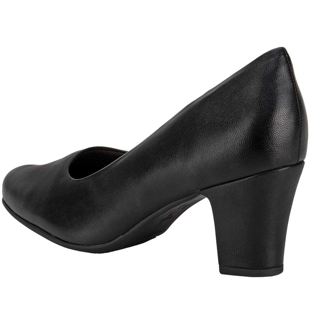 SCARPIN FEMININO SALTO GROSSO PICCADILLY 344001 Preto 3