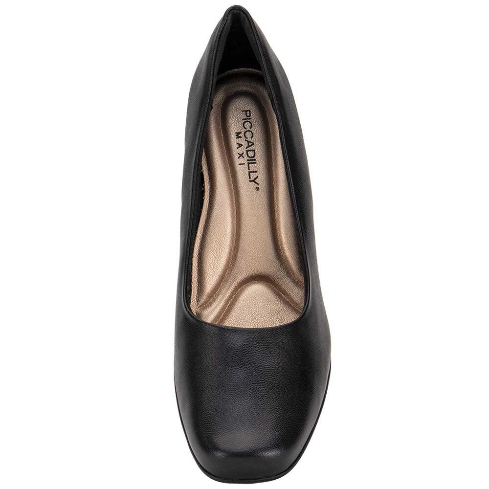 SCARPIN FEMININO SALTO GROSSO PICCADILLY 344001 Preto 5
