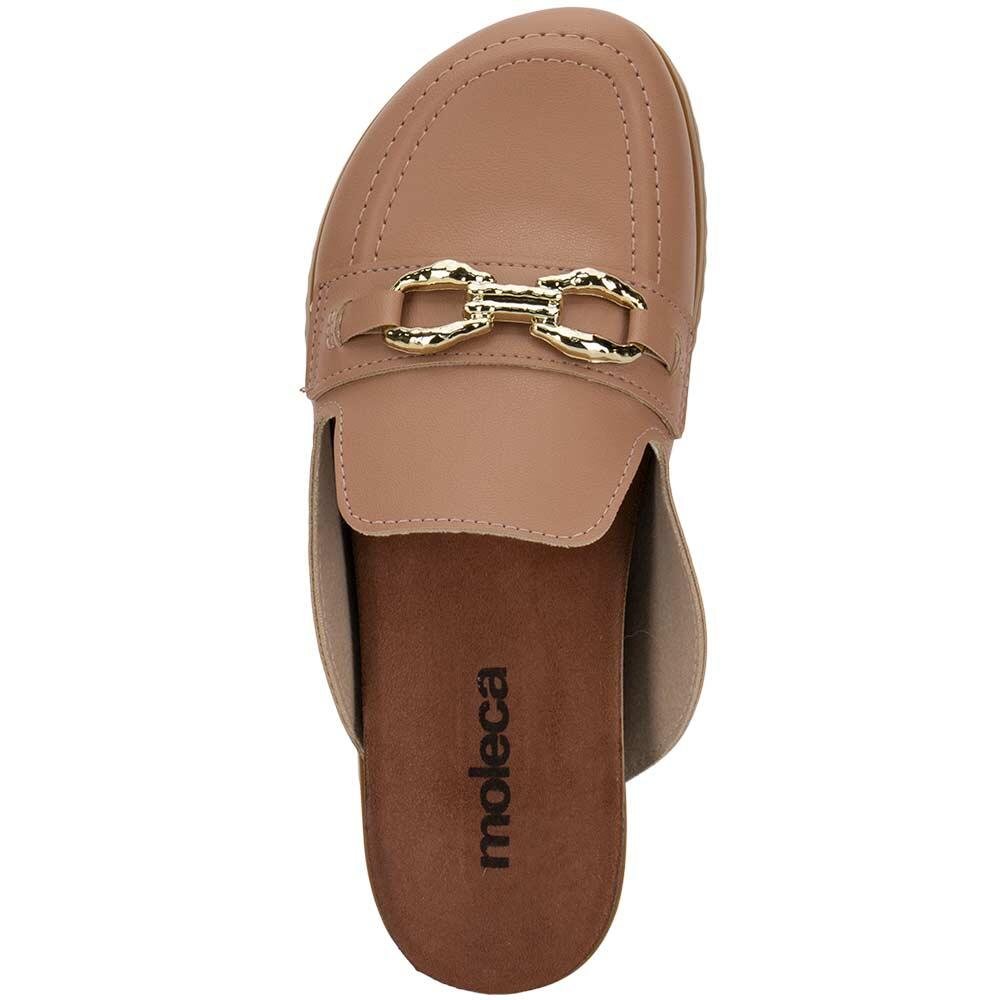SAPATO FEMININO MULE MOLECA 5743213 Bege 5