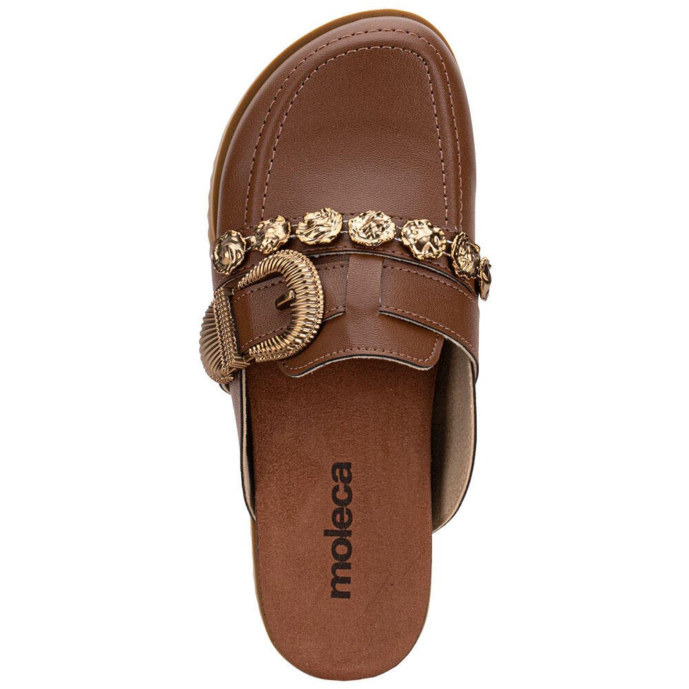 SAPATO FEMININO MULE MOLECA 5743214 Camel 5