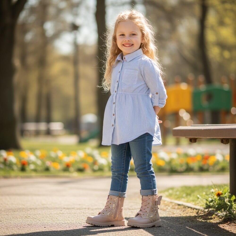 BOTA INFANTIL COTURNO GRACINHA 815 Bege 2