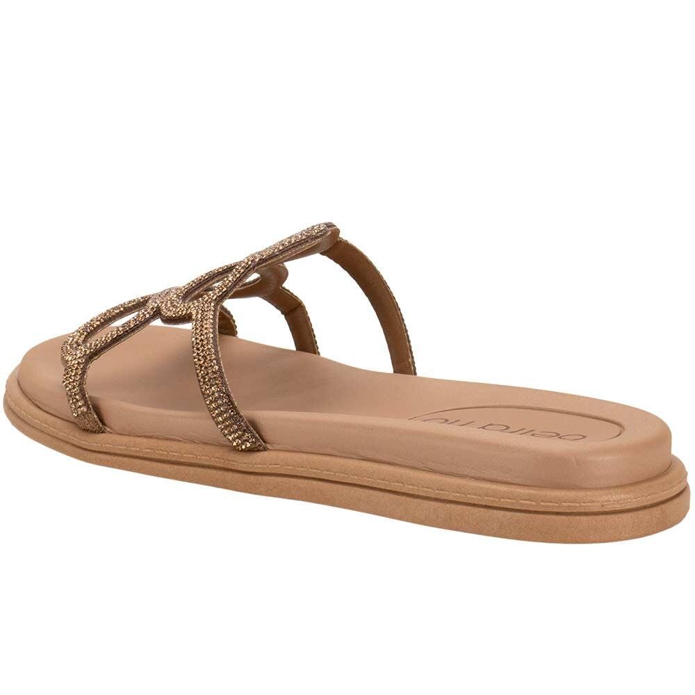 TAMANCO FEMININO FLAT BEIRA RIO 8488128 Dourado 3