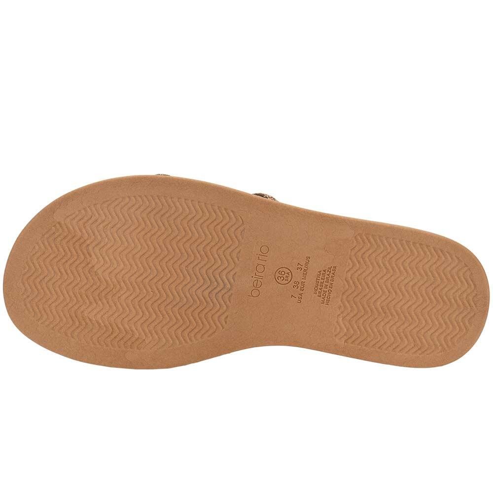 TAMANCO FEMININO FLAT BEIRA RIO 8488128 Dourado 4