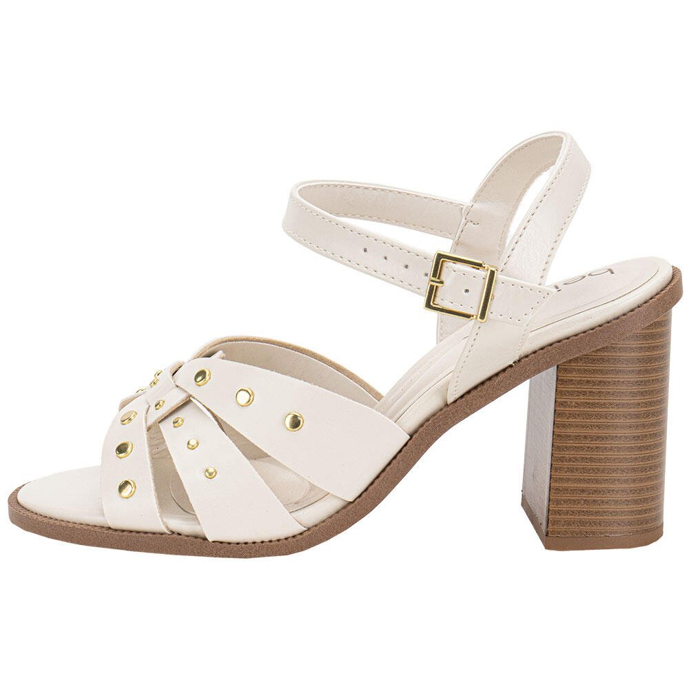 SANDÁLIA FEMININA SALTO GROSSO BEIRA RIO 8573103 Branco 2