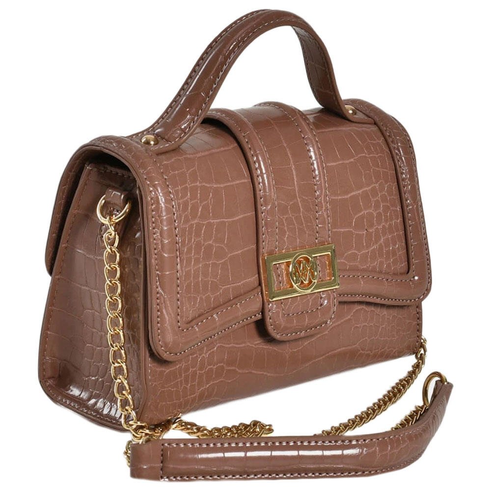 BOLSA FEMININA TRANSVERSAL VIA MARTE B2-720 Marrom 3