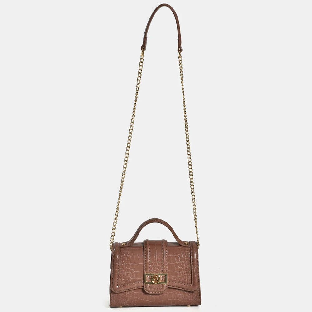 BOLSA FEMININA TRANSVERSAL VIA MARTE B2-720 Marrom 4