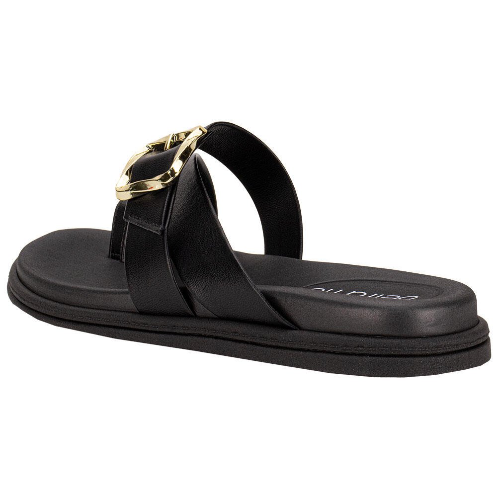 TAMANCO FEMININO FLAT BEIRA RIO 8513124 Preto 3