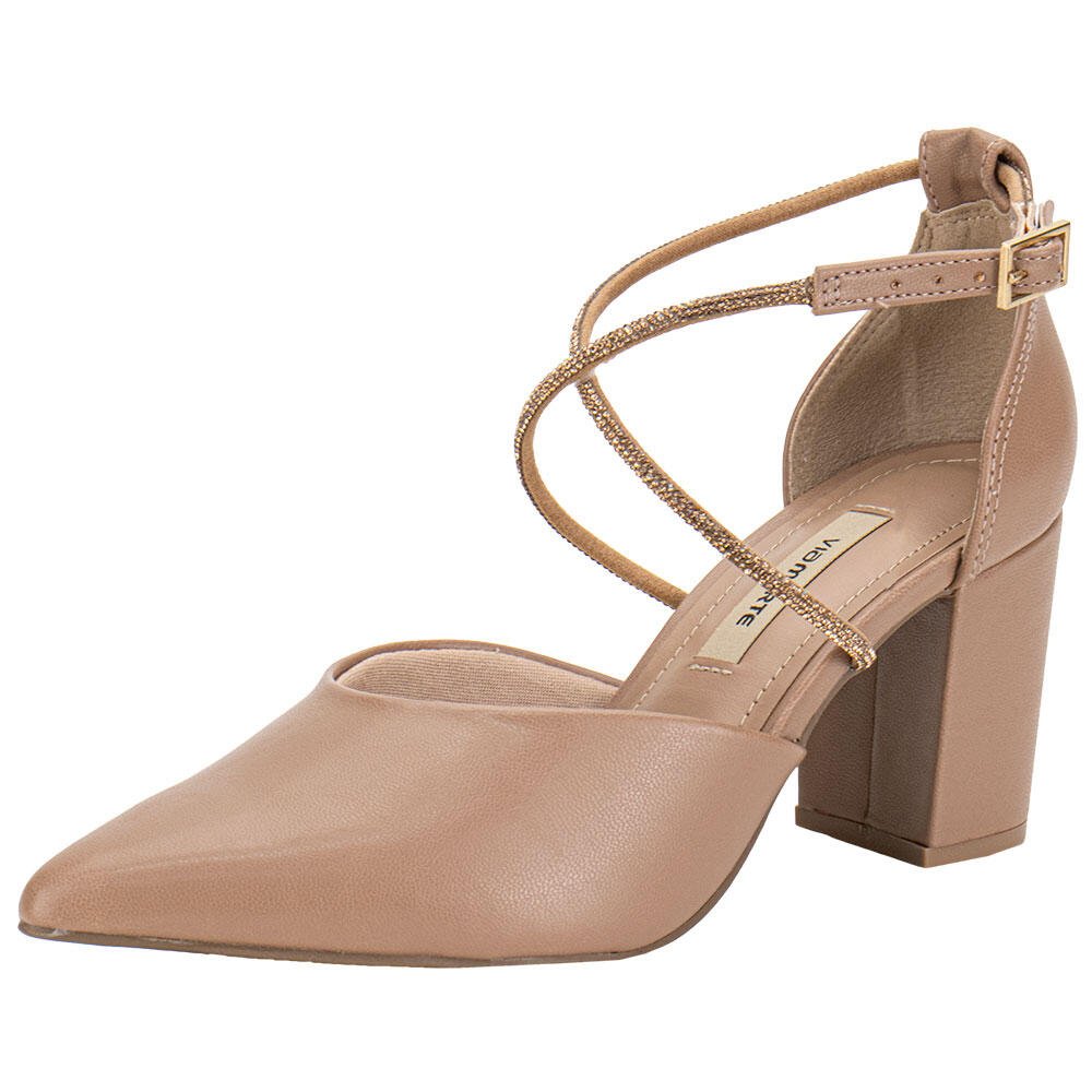 SCARPIN FEMININO SALTO GROSSO VIA MARTE 028020