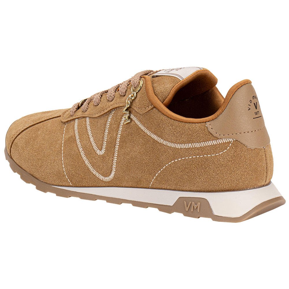 TÊNIS FEMININO CASUAL VIA MARTE 365001 Caramelo 3