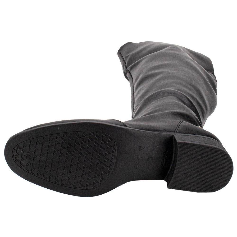 BOTA FEMININA OVER THE KNEE VIA UNO 247682 Preto 4