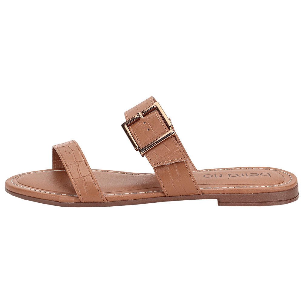 TAMANCO FEMININO FLAT BEIRA RIO 8552207 Marrom 2