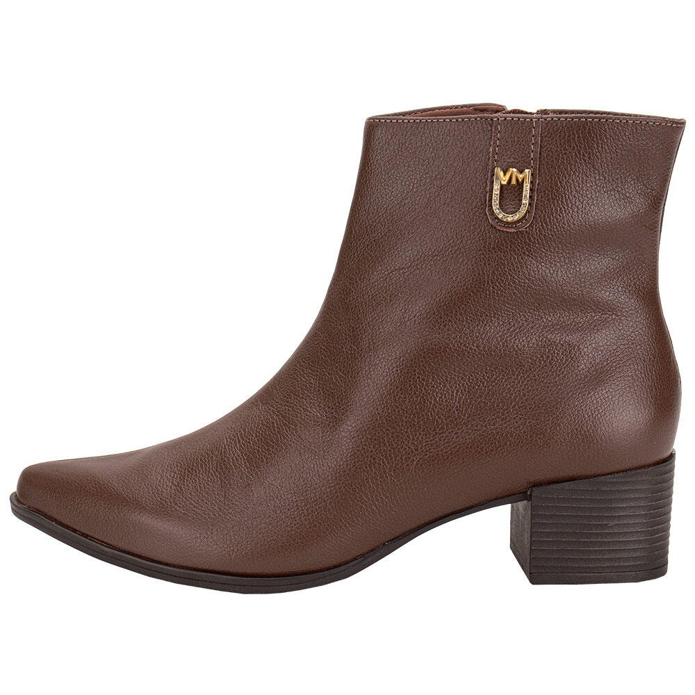 BOTA FEMININA CANO BAIXO VIA MARTE 231008 Marrom 2