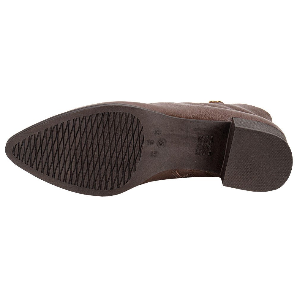 BOTA FEMININA CANO BAIXO VIA MARTE 231008 Marrom 4