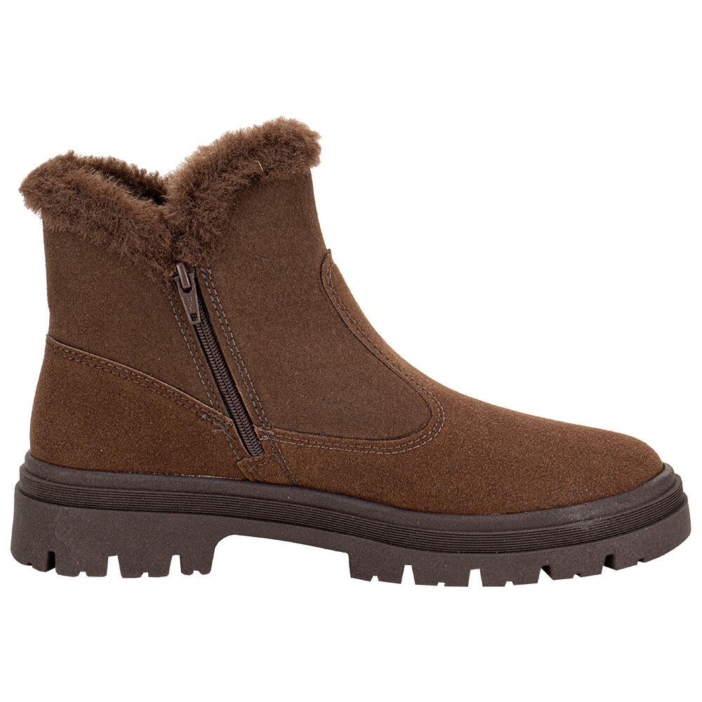 BOTA FEMININA CANO BAIXO MOLECA 5344308 Marrom 5
