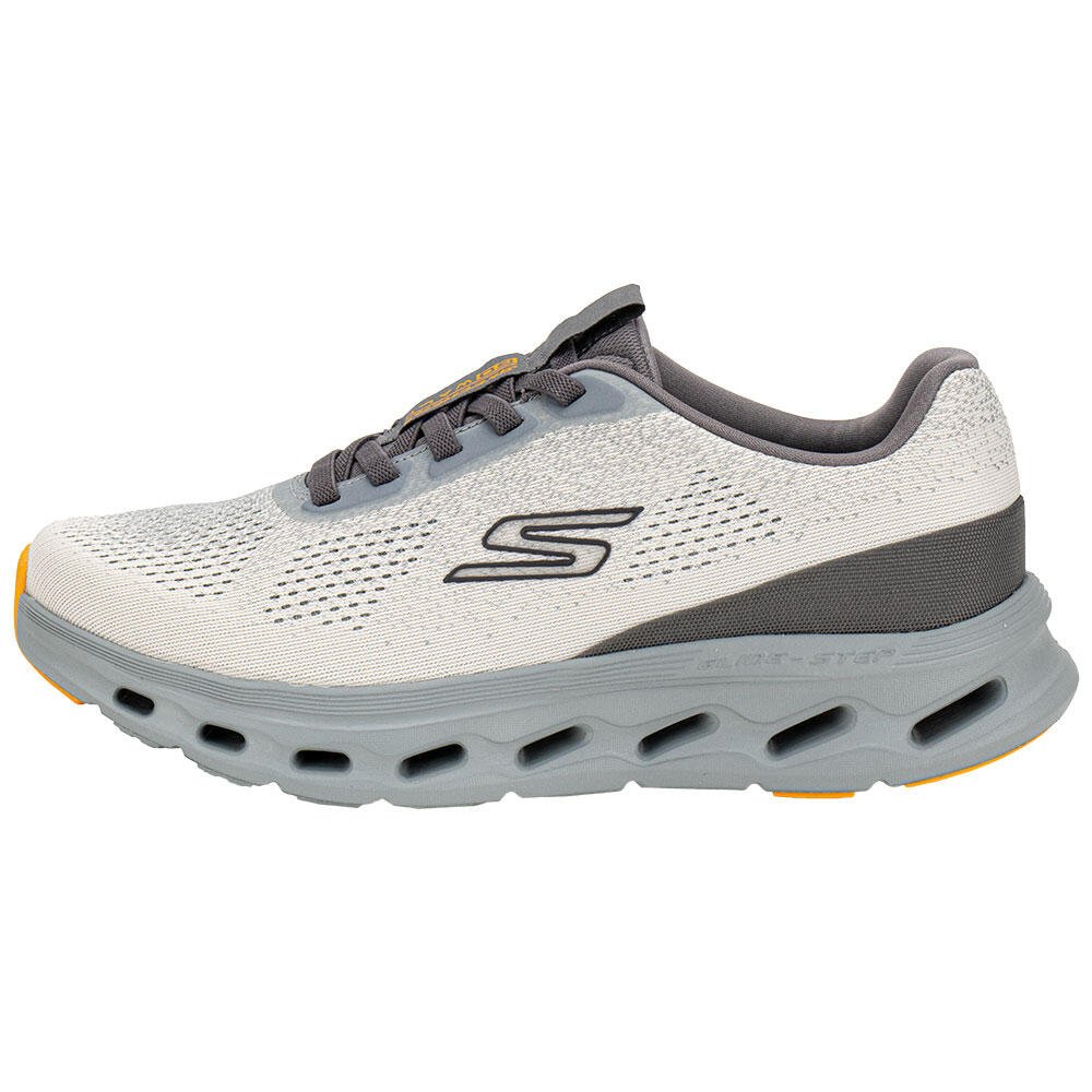 TÊNIS MASCULINO GO WALK MAX GLIDE STEP 2.0 SKECHERS 217020 Cinza/Bege 2