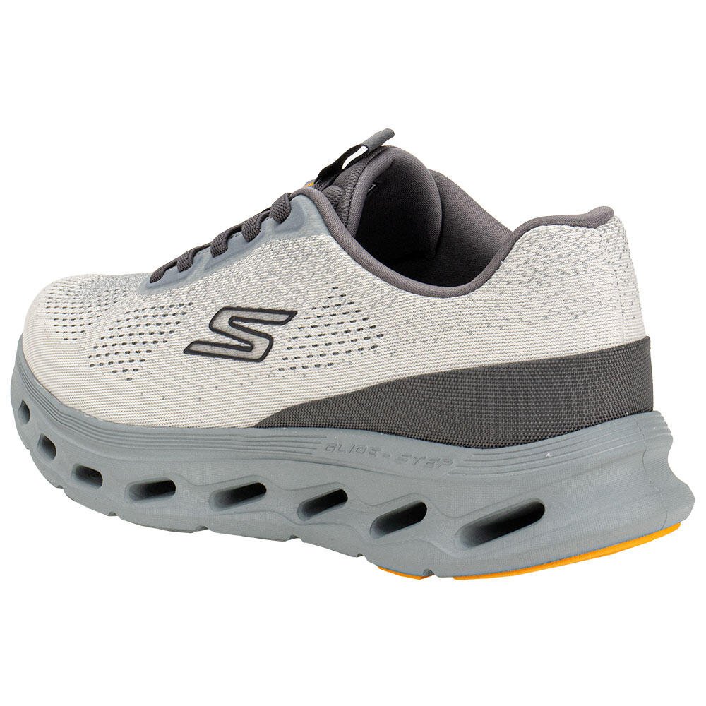 TÊNIS MASCULINO GO WALK MAX GLIDE STEP 2.0 SKECHERS 217020 Cinza/Bege 3