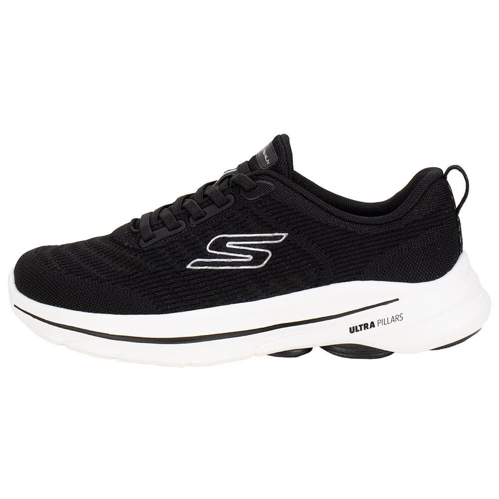 TÊNIS FEMININO GO WALK 8 - BRITT SKECHERS 125920 Preto/Branco 2