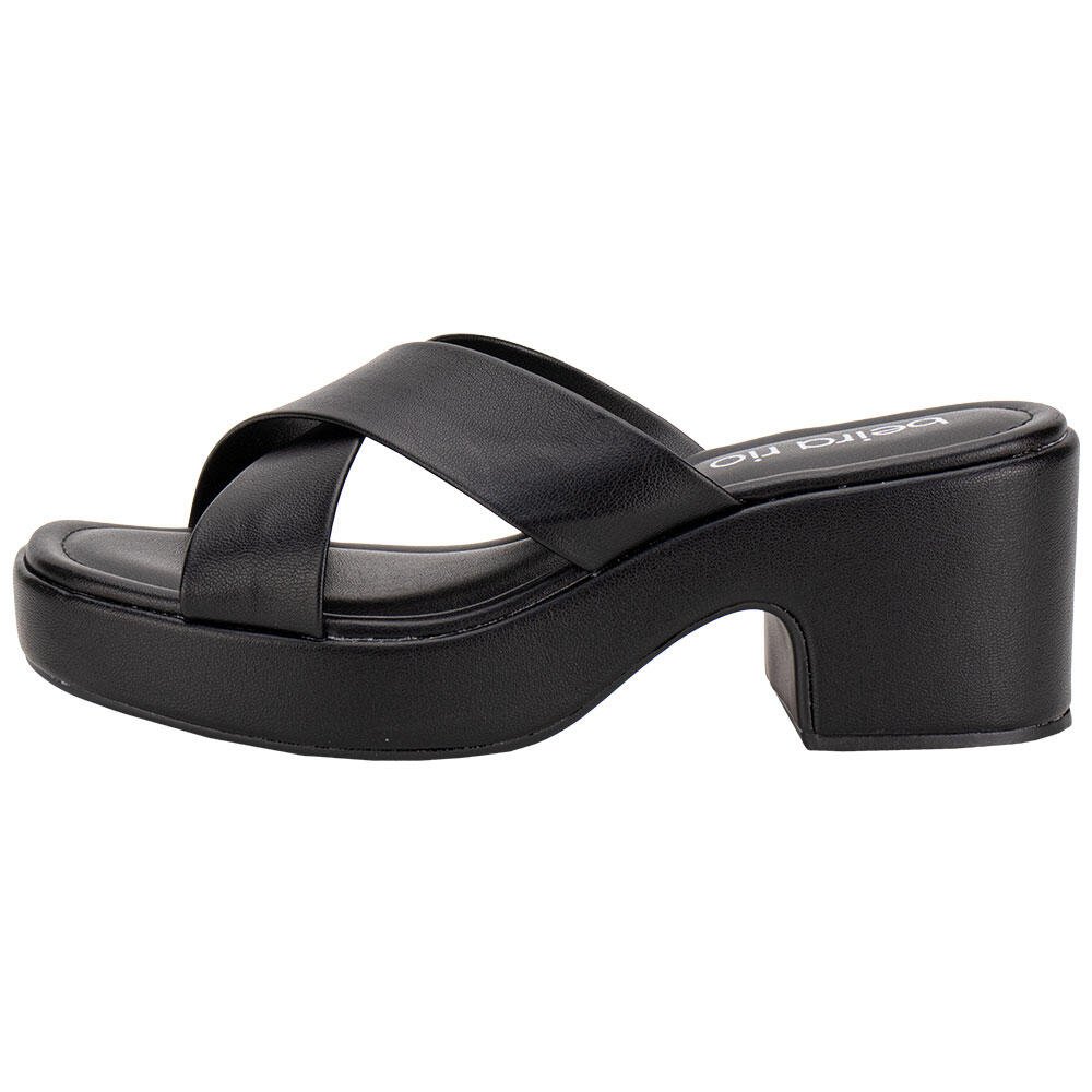 TAMANCO FEMININO SALTO GROSSO BEIRA RIO 8517210 Preto 2