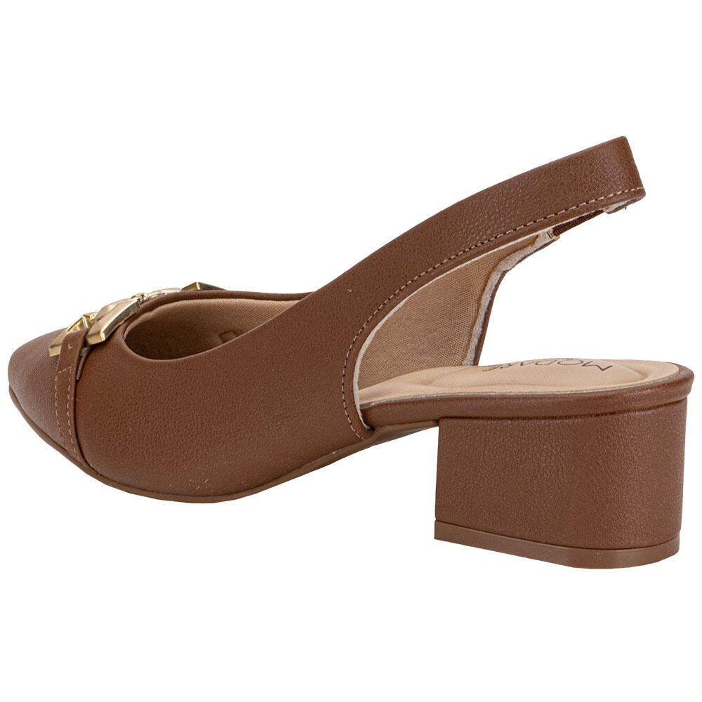 SCARPIN FEMININO SALTO GROSSO MODARE 7340135 Marrom 3