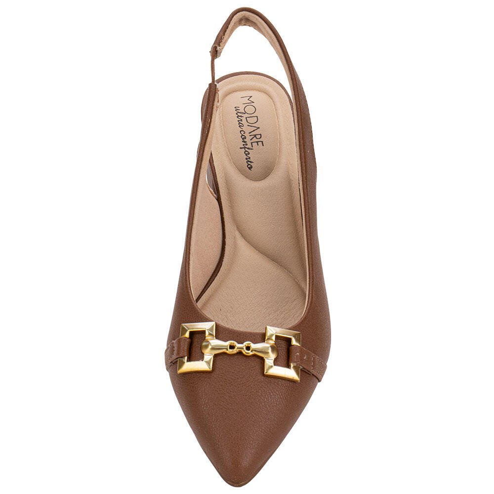 SCARPIN FEMININO SALTO GROSSO MODARE 7340135 Marrom 5