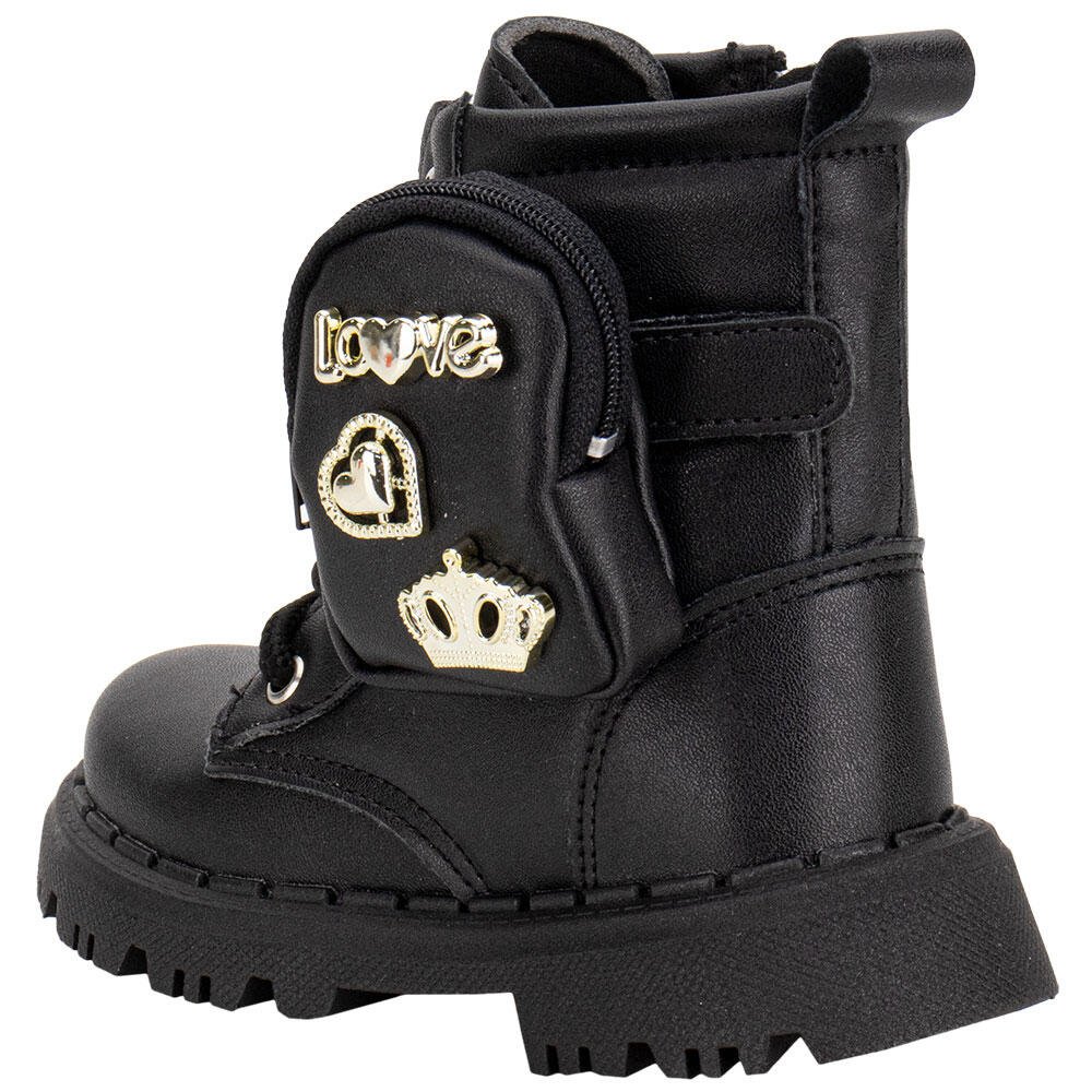 BOTA INFANTIL COTURNO BAG NILQI 15106 Preto 3