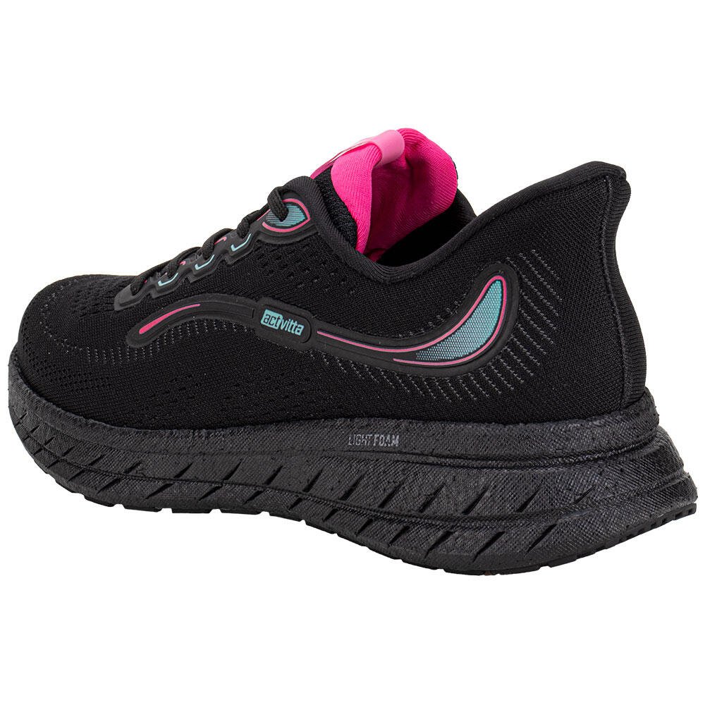 TÊNIS FEMININO ACTVITTA 4841115 Preto/Rosa 3