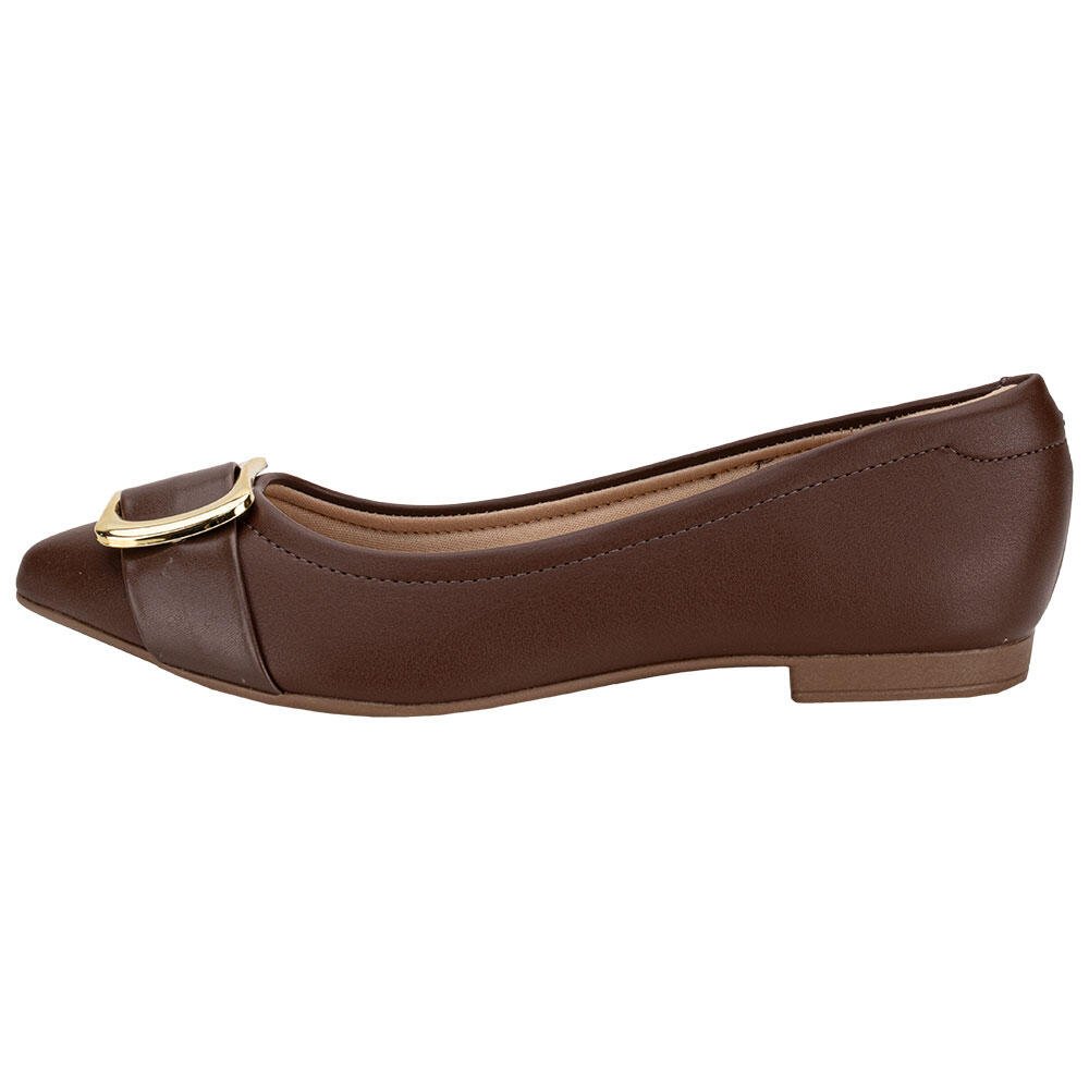 SAPATILHA FEMININA FLAT BEIRA RIO 41361003 Marrom 2