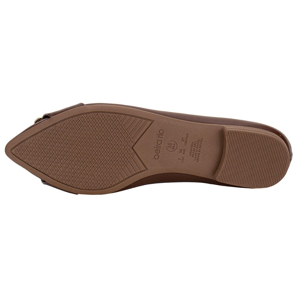 SAPATILHA FEMININA FLAT BEIRA RIO 41361003 Marrom 4