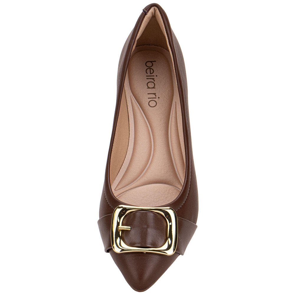 SAPATILHA FEMININA FLAT BEIRA RIO 41361003 Marrom 5