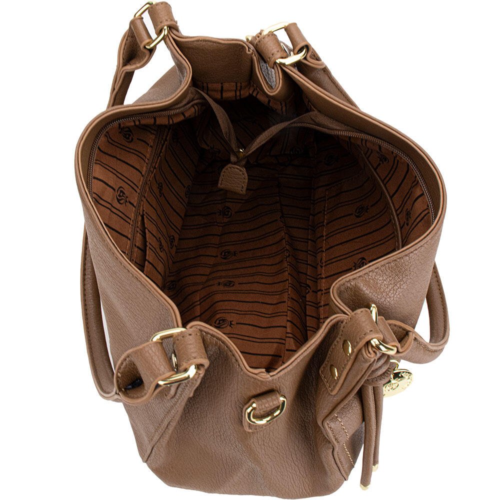 BOLSA FEMININA H.E R267 Caramelo 4