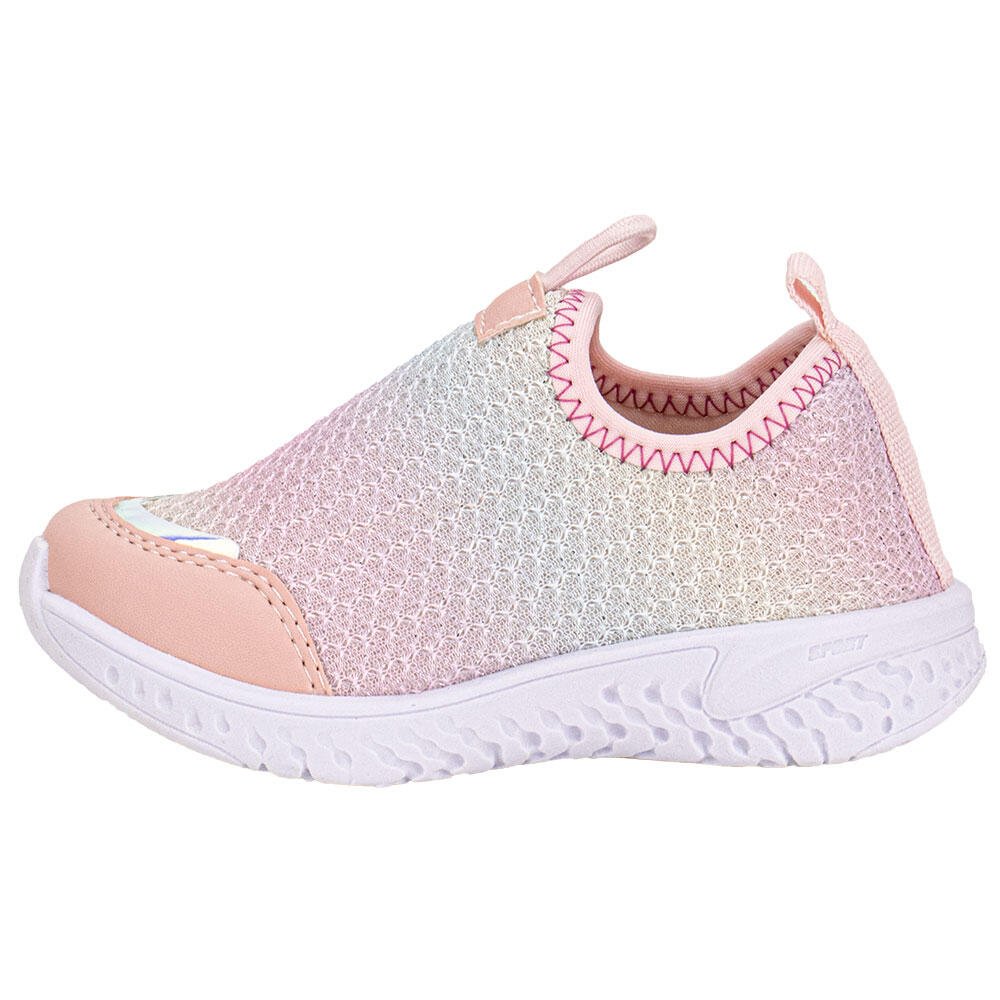 TÊNIS INFANTIL SLIP ON NAYARINHA 190081 Rosa/Branco 2