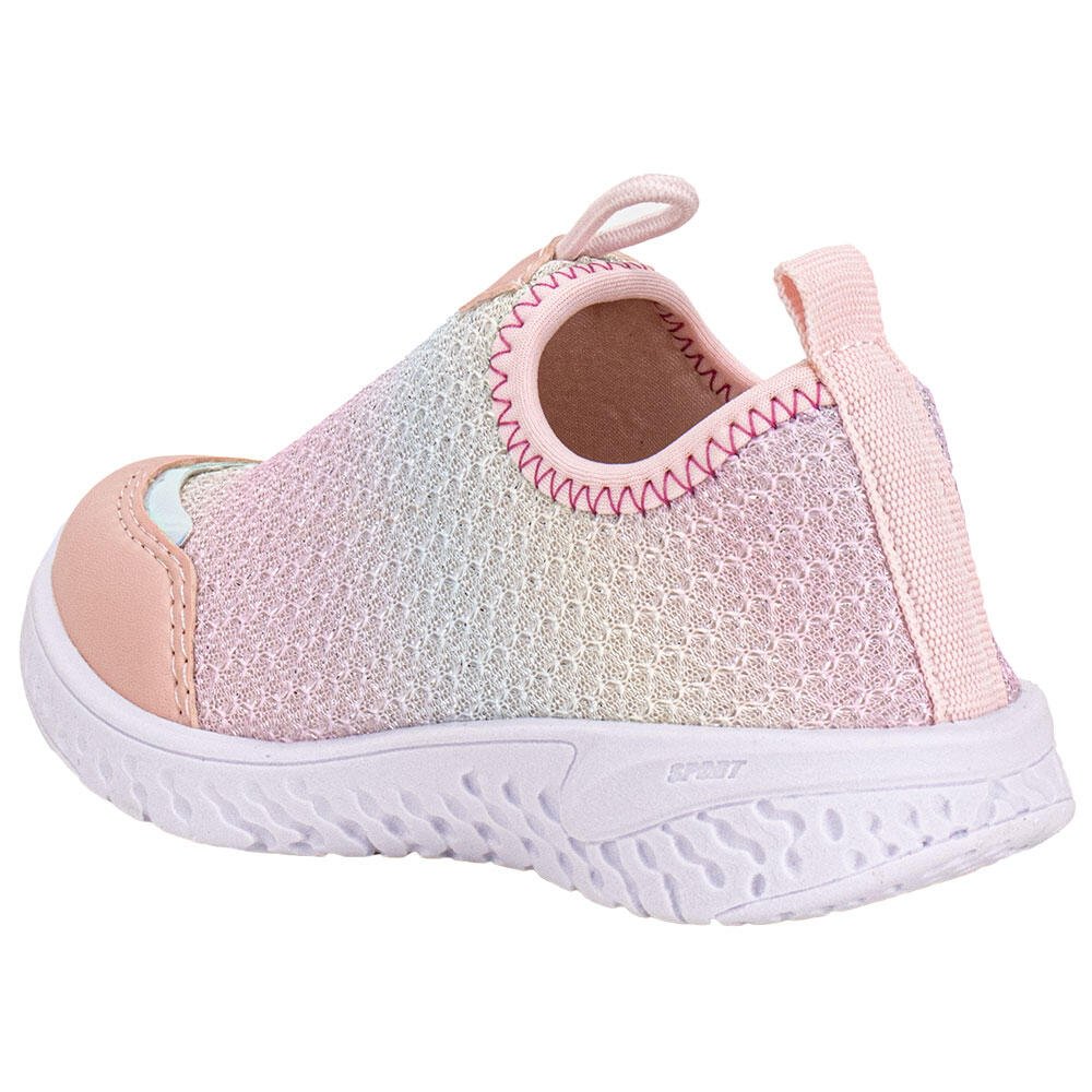 TÊNIS INFANTIL SLIP ON NAYARINHA 190081 Rosa/Branco 3