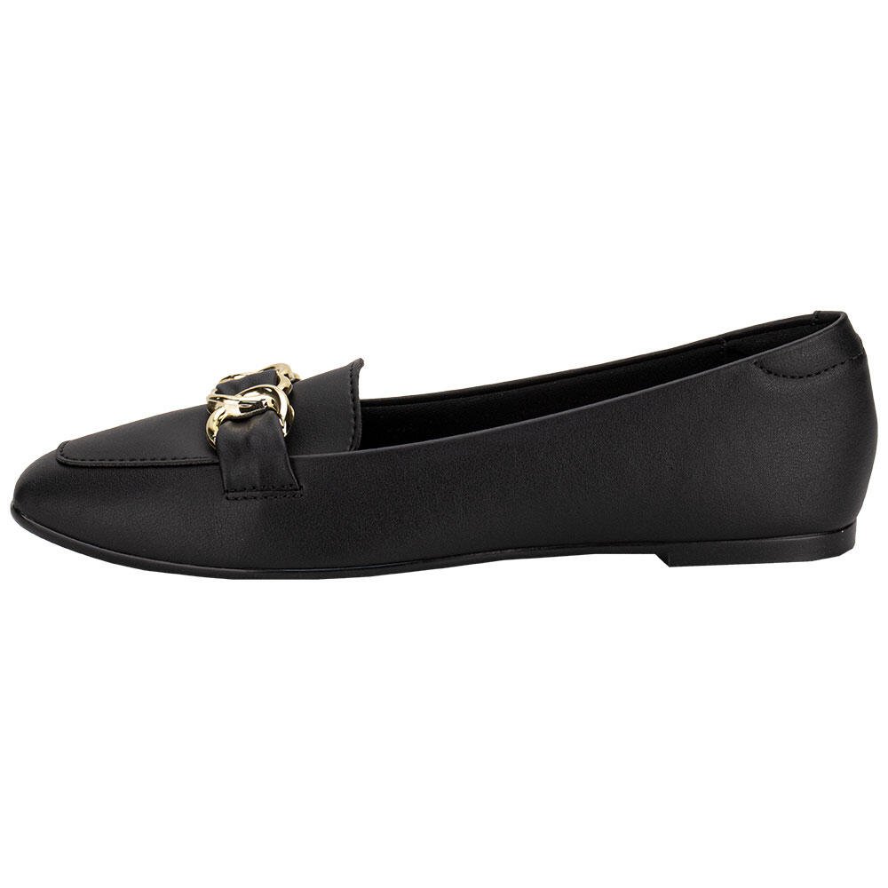 SAPATILHA FEMININA FLAT MOLECA 5824106 Preto 2