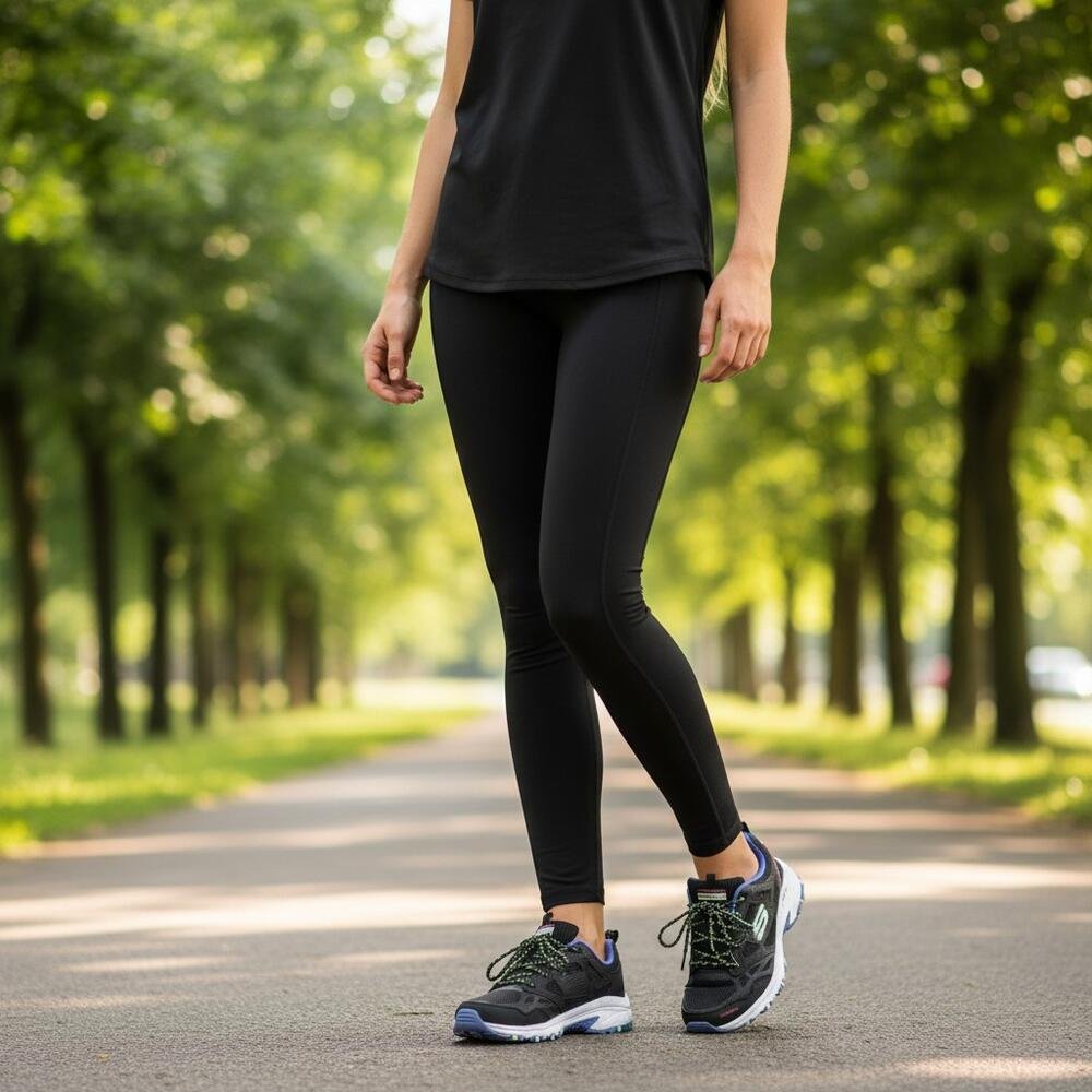 TÊNIS FEMININO HILLCREST - PURE ESCAPADE SKECHERS 149821 Preto/Azul 2