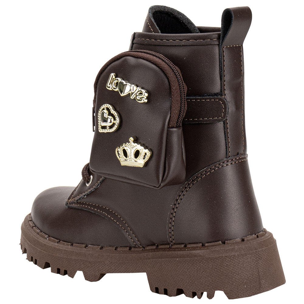 BOTA INFANTIL COTURNO BAG NILQI 165021 Marrom 3
