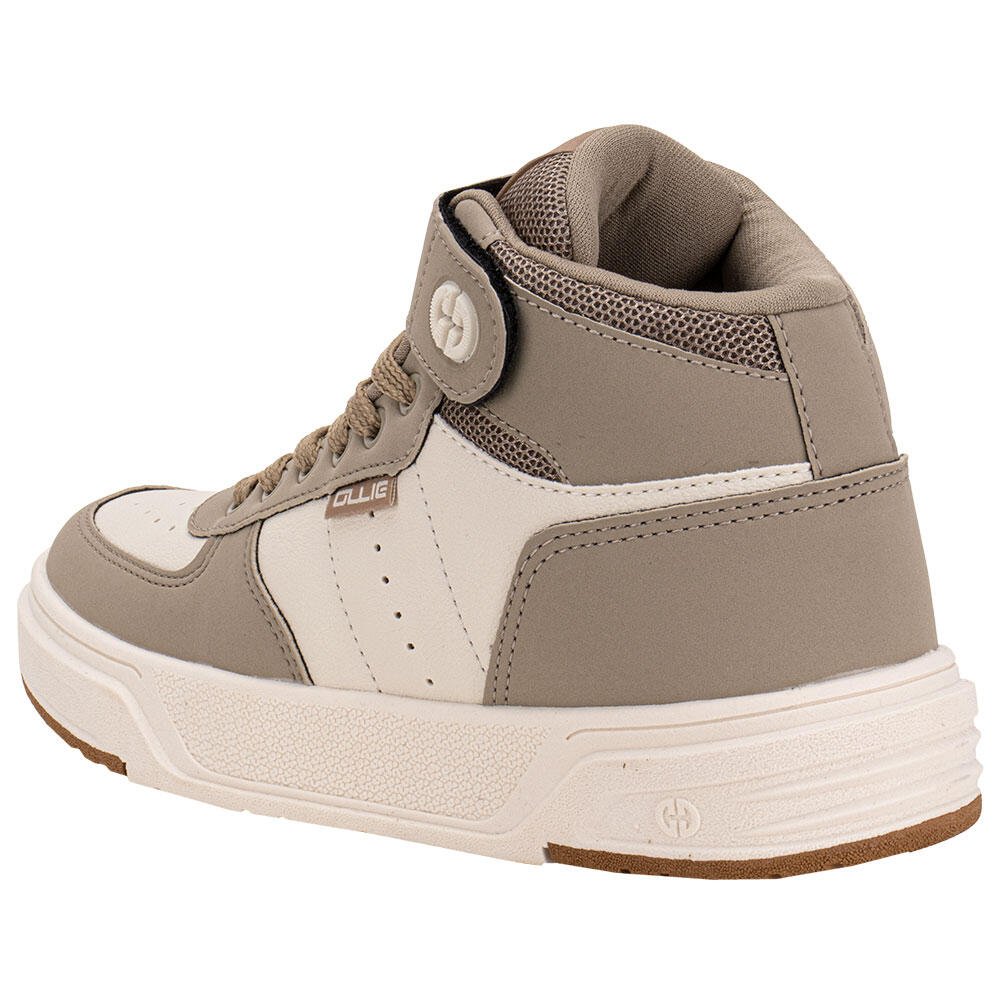 TÊNIS INFANTIL CANO ALTO ALPHA 4 OLLIE 460 Taupe 3
