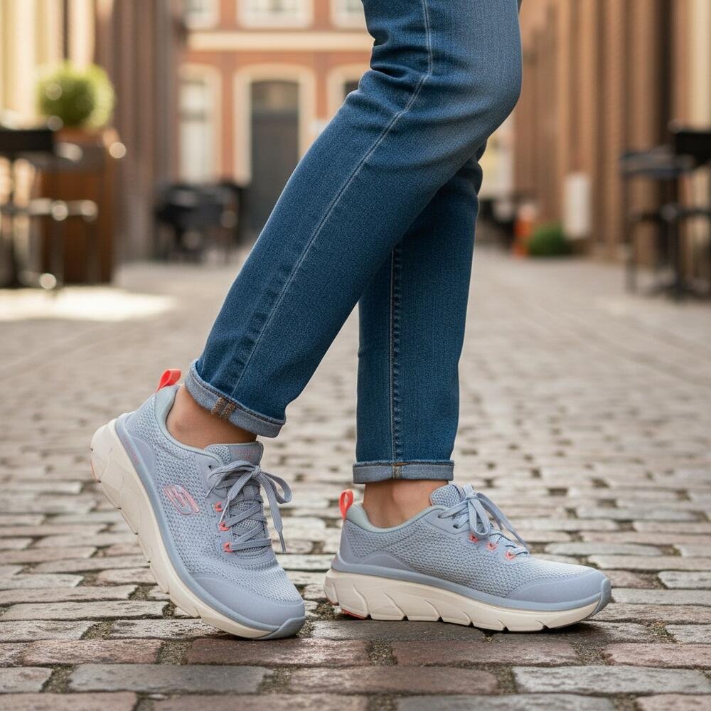 TÊNIS FEMININO D´LUX  WALKER 2.0 SKECHERS 150095 Azul 2