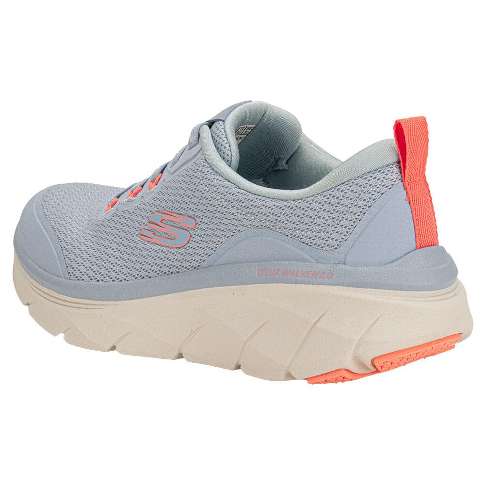 TÊNIS FEMININO D´LUX  WALKER 2.0 SKECHERS 150095 Azul 3
