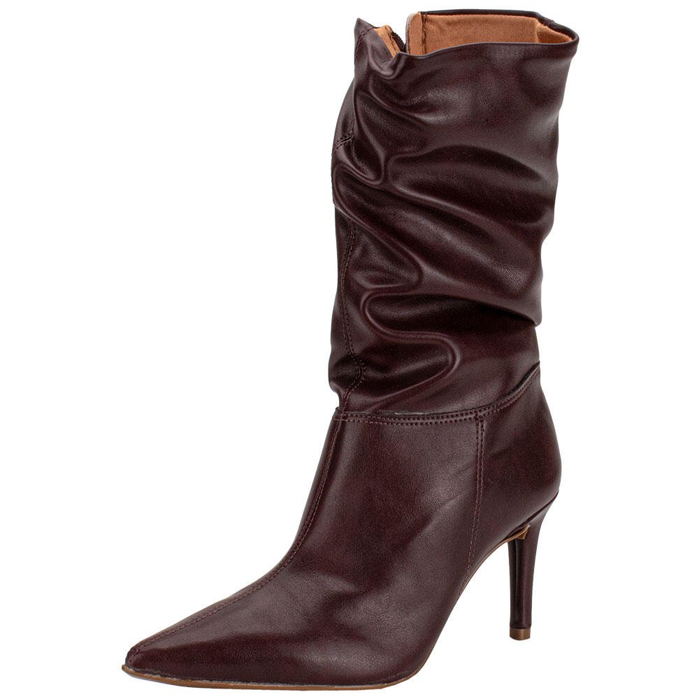 BOTA FEMININA SLOUCH CANO MÉDIO VIZZANO 3112101