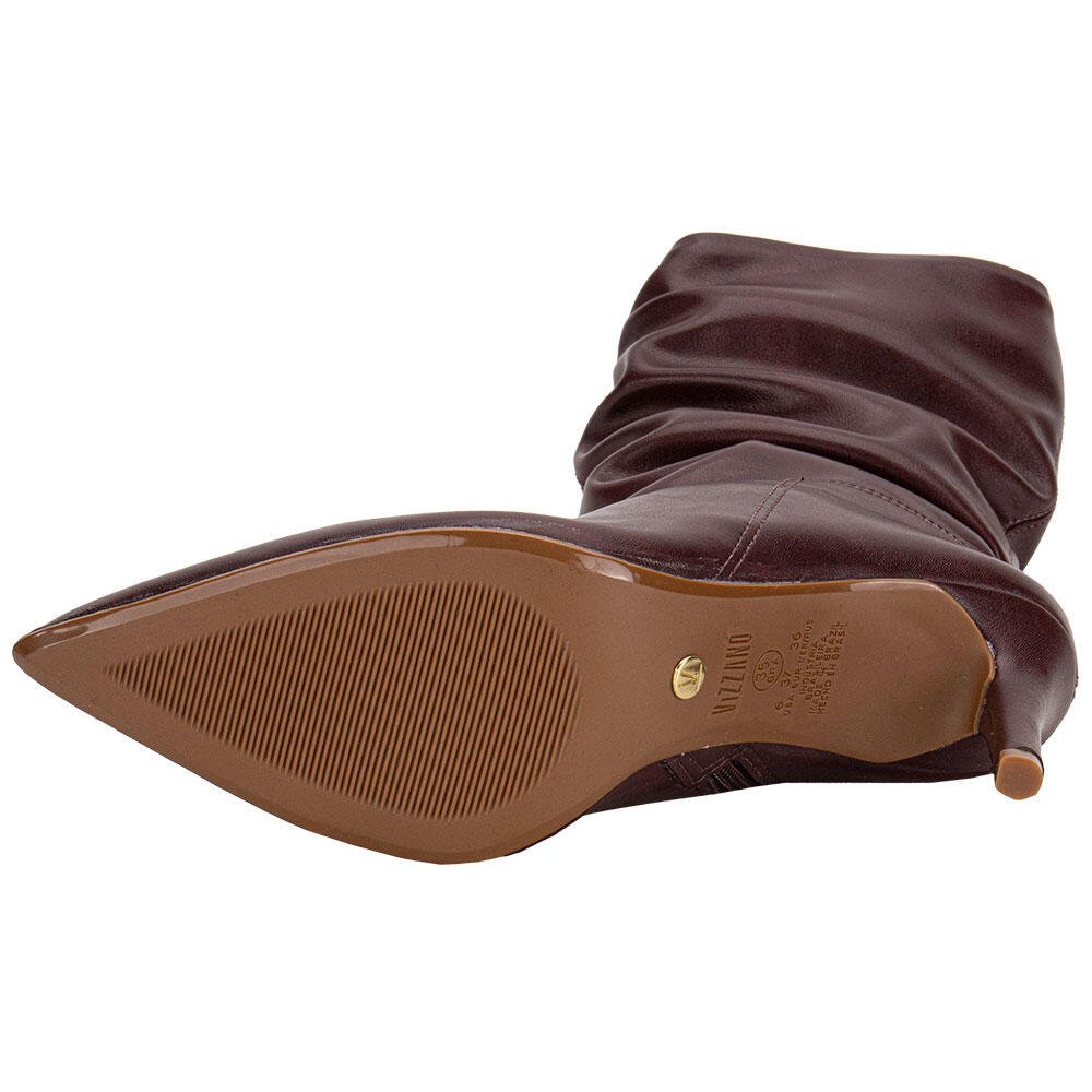 BOTA FEMININA SLOUCH CANO MÉDIO VIZZANO 3112101 Vinho 4