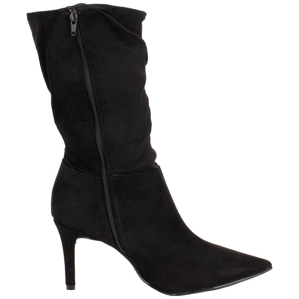 BOTA FEMININA SLOUCH CANO MÉDIO VIZZANO 3112101 Preto 5