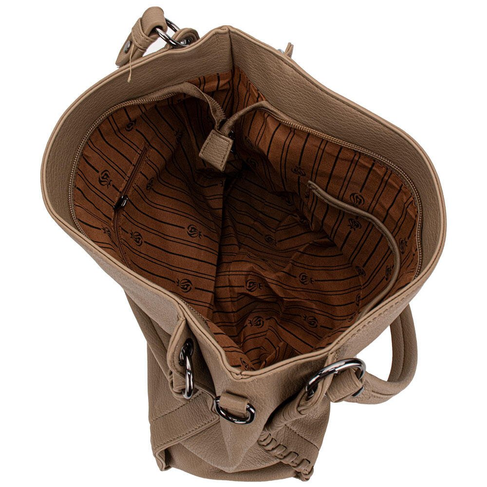 BOLSA FEMININA H.E R127 Caqui 5