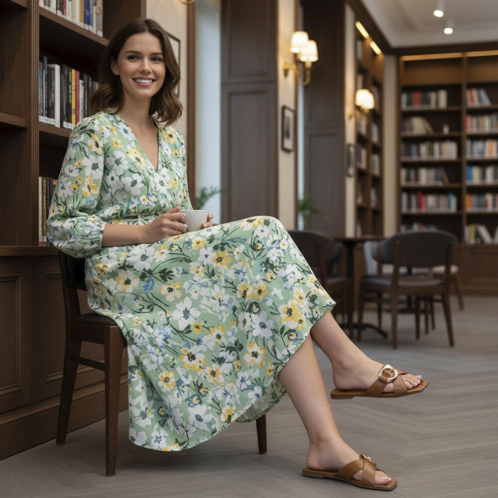 TAMANCO FEMININO FLAT VIZZANO  6553411 Marrom 2