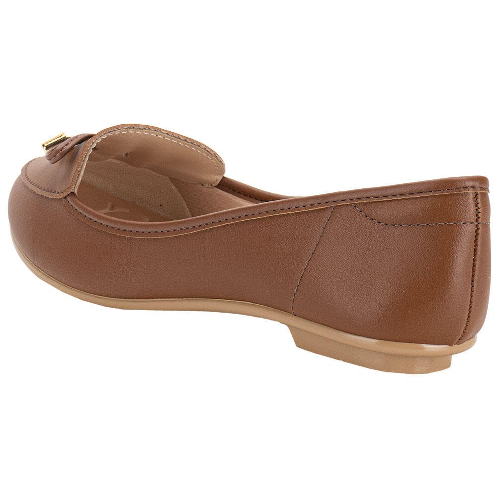 SAPATILHA FEMININA FLAT MOLECA 50271498 Marrom 3