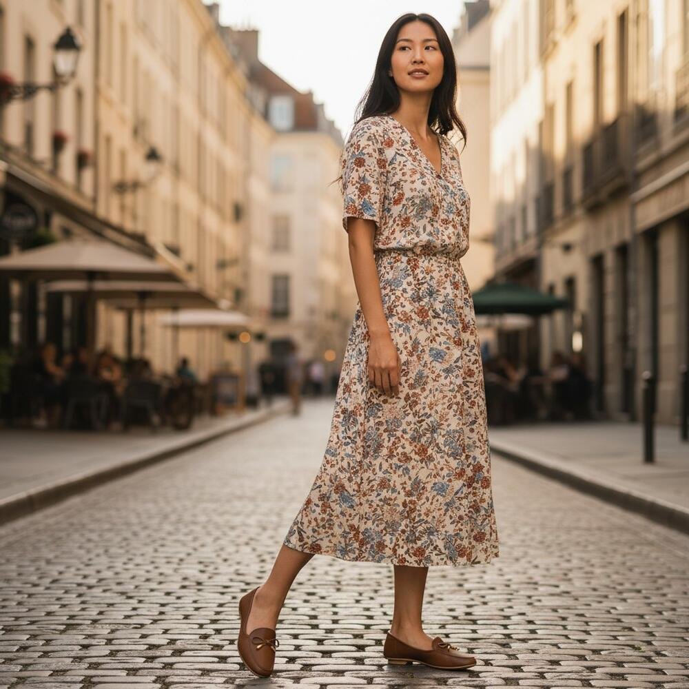 SAPATILHA FEMININA FLAT MOLECA 50271498 Marrom 2